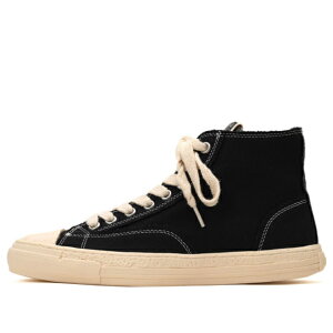 Maison MIHARA YASUHIRO �~�n�����X�q�� �����Y �X�j�[�J�[ �yMaison MIHARA YASUHIRO PAST Sole Canvas High-top Sneaker 'Black' S09FW204-BLK�z �T�C�Y US_10(28.0cm)