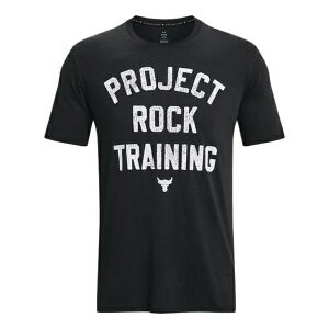 Under Armour A_[A[}[ Y Xj[J[ yUnder Armour Project Rock Training T-Shirt 'Black' 1376891-001z TCY US_M_XXL