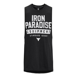 Under Armour A_[A[}[ Y Xj[J[ yUnder Armour Project Rock Iron Paradise Tank 'Black' 1377290-001z TCY US_M_XXL