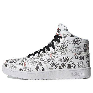 adidas �A�f�B�_�X �����Y �X�j�[�J�[ �yadidas Hoops 2.0 Mid 'White Black Red' H03089�z �T�C�Y US_8(26.0cm)