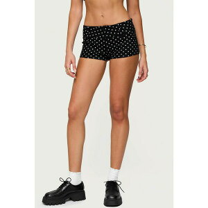 �G�f�B�N�e�b�h ���f�B�[�X �J�W���A���p���c �{�g���X Women's Twyla Polka Dot Stretch Shorts Black-and-white