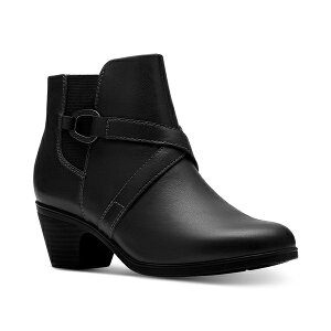 N[NX fB[X T_ V[Y Collection Women's Emily2 Henley Wedge Booties Black Leather