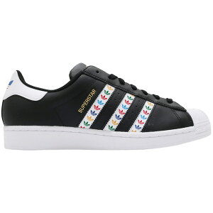 adidas AfB_X Y Xj[J[ yadidas Superstar Black Multi-Color Trefoil Stripesz TCY US_7.5(25.5cm) Core Black/Footwear White/Gold Metallic