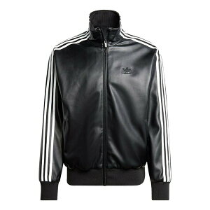 adidas AfB_X Y Xj[J[ yadidas Faux Leather Adicolor 3-Stripes Loose Firebird Track Suit Jacket Asia Sizing 'Black' IZ4033z TCY US_M_XXXL