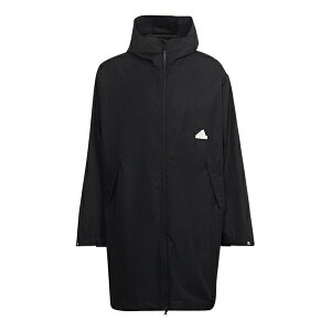 adidas AfB_X Y Xj[J[ yMen's adidas Logo Solid Color Hooded Jacket Windbreaker Black HG2075z TCY US_M_L