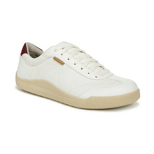 hN^[EV[ fB[X Xj[J[ V[Y Women's Be True Court Inspired Lace Up Sneakers Off White Faux Leather