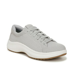 hN^[EV[ fB[X Xj[J[ V[Y Women's Feel Nice Plantar Faciitis Lace Up Sneakers Vapor Grey Fabric
