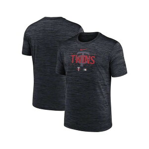 �i�C�L �����Y �V���c �g�b�v�X Men's Minnesota Twins Charcoal Authentic Collection Velocity Performance Practice T-shirt Charcoal