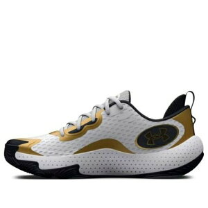 Under Armour A_[A[}[ Y Xj[J[ yUnder Armour Spawn 5 'White Black Gold' 3026285-101z TCY US_8.5(26.5cm)