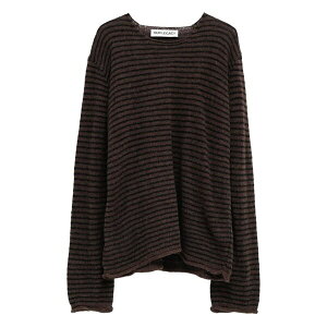 �A���[���K�V�[ �����Y �j�b�g&�Z�[�^�[ �A�E�^�[ Rigid striped-pattern sweater Brown