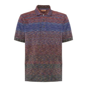 �~�b�\�[�j �����Y �|���V���c �g�b�v�X Striped-pattern polo shirt Red
