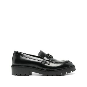 �J���o���N���C�� ���f�B�[�X �X���b�|���E���[�t�@�[ �V���[�Y Monogram-plaque leather loafers Black