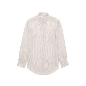 �t�H���e�� �����Y �V���c �g�b�v�X King striped-pattern linen shirt Brown