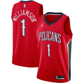 ジョーダン メンズ ユニフォーム トップス Zion Williamson New Orleans Pelicans Jordan Brand 2020/21 Swingman Jersey Statement Edition Red