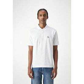 カルバンクライン メンズ Tシャツ トップス TEXTURE - Polo shirt - bright white