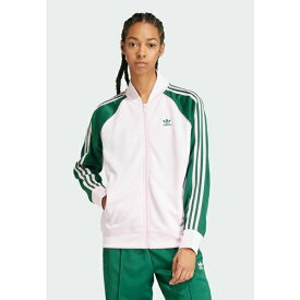 アディダスオリジナルス レディース ジャケット＆ブルゾン アウター Training jacket - clear pink collegiate green