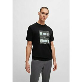 ボス メンズ Tシャツ トップス Print T-shirt - black