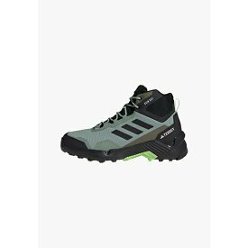 アディダス メンズ ブーツ シューズ TERREX EASTRAIL 2.0 MID RAIN.RDY - Hiking shoes - silver green core black green spark