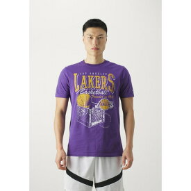 ニューエラ メンズ Tシャツ トップス NBA LOS ANGELES LAKERS TEE - Print T-shirt - purple