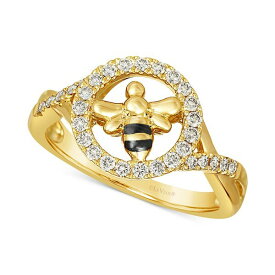 ルヴァン メンズ リング アクセサリー Nude Diamond Bee Ring (1/3 ct. t.w.) in 14k Gold 14K Honey Gold Ring