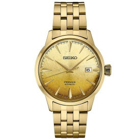 セイコー メンズ 腕時計 アクセサリー Men's Automatic Presage Cocktail Time Gold-Tone Stainless Steel Bracelet Watch 41mm Gilt