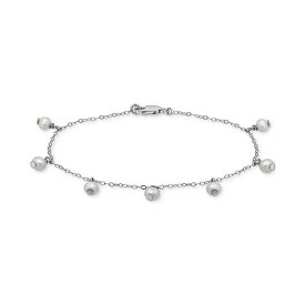 ジャニ ベルニーニ レディース ブレスレット・バングル・アンクレット アクセサリー Cultured Freshwater Pearl (5mm) Dangle Link Bracelet, Created for Macy's Silver