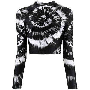 �t�B���b�v�v���C�� ���f�B�[�X T�V���c �g�b�v�X Tie-dye cropped top Black