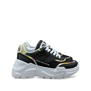 �x���T�[�` ���f�B�[�X �X�j�[�J�[ �V���[�Y Panelled sneakers Black