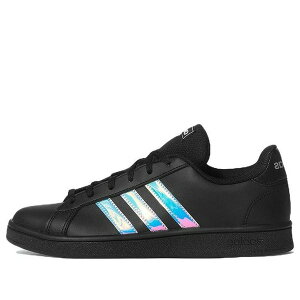 adidas �A�f�B�_�X ���f�B�[�X �X�j�[�J�[ �y(WMNS) adidas Grand Court Base 'Black Iridescent' GV6704�z �T�C�Y US_6(23.0cm)