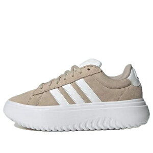 adidas �A�f�B�_�X ���f�B�[�X �X�j�[�J�[ �y(WMNS) adidas Grand Court Platform 'Beige White' IH2408�z �T�C�Y US_6.5(23.5cm)
