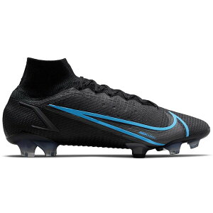 Nike �i�C�L �����Y �X�j�[�J�[ �yNike Mercurial Superfly 8 Elite FG Black Light Blue�z �T�C�Y US_M_13 Black/Light Blue