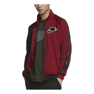 Nike iCL Y Xj[J[ yMen's Nike Sportswear Colorblock Logo Athleisure Casual Sports Jacket Red BV4604-677z TCY US_M_S