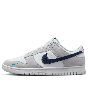 Nike �i�C�L �����Y �X�j�[�J�[ �yNike Dunk Low 'Mini Swoosh - White Grey Navy Aqua' FJ4227-001�z �T�C�Y US_5(23.0cm)