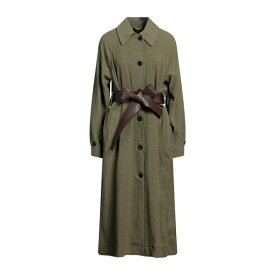【送料無料】 モモン レディース ジャケット＆ブルゾン アウター Overcoats & Trench Coats Military green