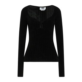 【送料無料】 エムエスジイエム レディース ニット&セーター アウター Sweaters Black