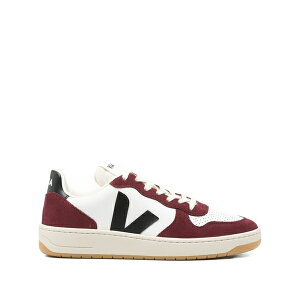 ���F�W�� �����Y �X�j�[�J�[ �V���[�Y V-10 leather white black amarante sneakers White