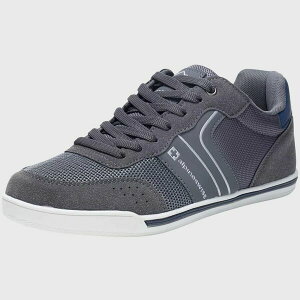 ApC XCX Y Xj[J[ V[Y Men's Liam Fashion Sneakers Suede Trim Low Top Lace Up Tennis Shoes Gray