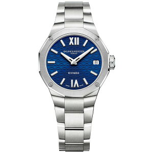 {[VG fB[X uXbgEoOEANbg ANZT[ Women's Swiss Riviera Stainless Steel Bracelet Watch 33mm Blue