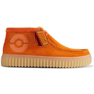 Clarks �N���[�N�X �����Y �X�j�[�J�[ �yClarks Torhill Explore Pokmon Charmander�z �T�C�Y US_10.5(28.5cm) Orange Suede