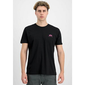 At@C_Xg[Y Y T_ V[Y BASIC SMALL LOGO - Basic T-shirt - black magenta