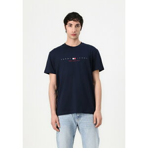 g~[qtBK[ Y T_ V[Y FLAG LINEAR TEE - Print T-shirt - dark night navy