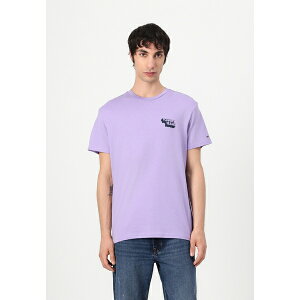 g~[qtBK[ Y T_ V[Y SLIM STACK LOGO TEE - Print T-shirt - purple