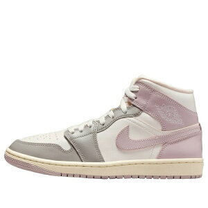 Jordan �W���[�_�� ���f�B�[�X �X�j�[�J�[ �y(WMNS) Air Jordan 1 Mid 'Sail Particle Rose' BQ6472-122�z �T�C�Y US_8(25.0cm)
