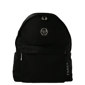 フィリッププレイン メンズ バックパック・リュックサック バッグ Logo Nylon Backpack Black