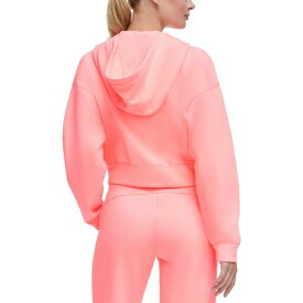 ダナ キャラン ニューヨーク メンズ パーカー・スウェットシャツ アウター Women's Metallic Logo French Terry Full-Zip Hoodie Atomic Pink