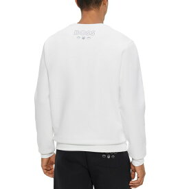 ヒューゴボス メンズ パーカー・スウェットシャツ アウター Men's BOSS x NFL Sweatshirt Open White
