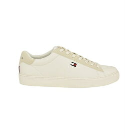 トミー ヒルフィガー レディース スニーカー シューズ Men's Brecon Cup Sole Sneakers Cream, Beige Multi