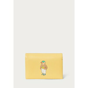 t[ fB[X z ANZT[ POLO BEAR LEATHER FLAPPED CARD CASE - Wallet - lemon meringue