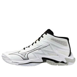 Mizuno �~�Y�m �����Y �X�j�[�J�[ �yMizuno Wave Lightning Elite Mid 'White Black' V1GA260551�z �T�C�Y US_9.5(27.5cm)