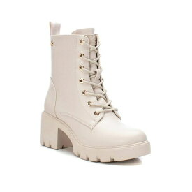 キシタイ レディース ブーツ シューズ Women's Lace-Up Boots By XTI Light beige